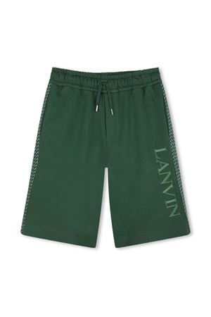 green cotton shorts LANVIN KIDS | N30229722